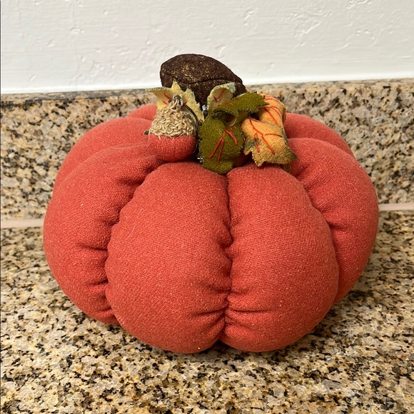 Other - Rust Orange Fabric Pumpkin Decor